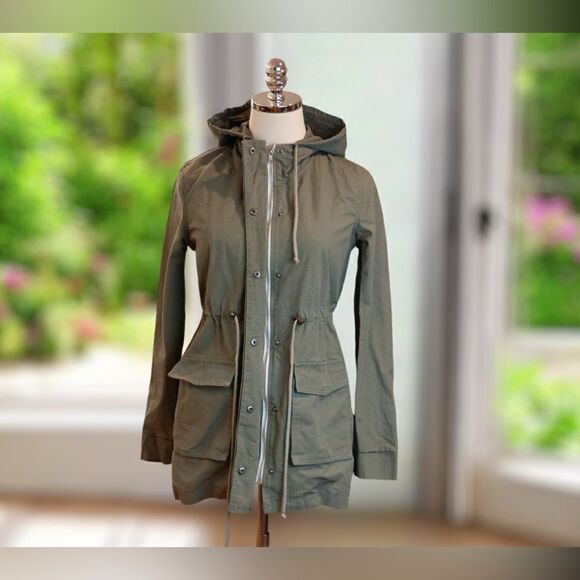 🔥 MARINE LAYER Hooded Utility Chore Jacket Parka Size XS - Picture 8 of 16